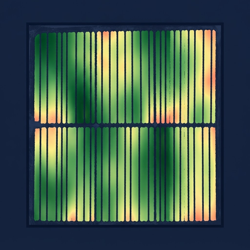 Mockup dimostrativo di una mappa multispettrale del vigore vegetativo di un vigneto